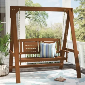 2 Person Solid Wood Porch Swing