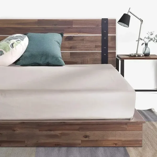 Wooden bed frame