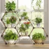 7-Tier Hexagonal Wooden Plant Stand