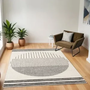 Black-off White Rug