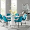 Dining Table Set & Luxury Velvet Dining Chairs